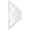 Ekena Millwork Set of Four Panels for 94 1/2"W x 24 1/4"H Kiowa Fretwork Wainscot Wall Paneling WPKP12X01X47KWA - alternate 5